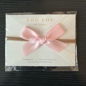 Lou Lou Pink Bow Headband New with Tags